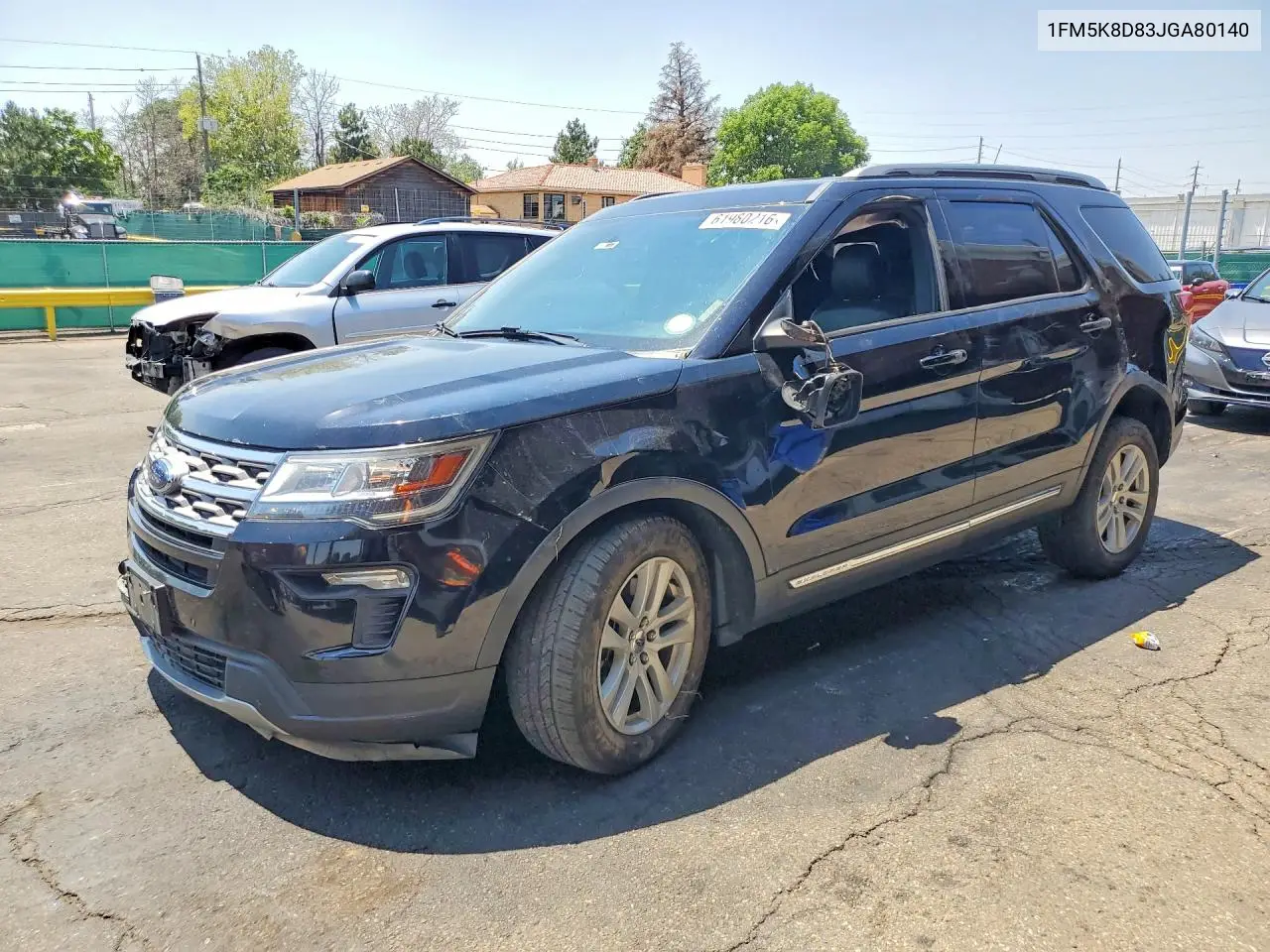 2018 Ford Explorer Xlt VIN: 1FM5K8D83JGA80140 Lot: 61980216