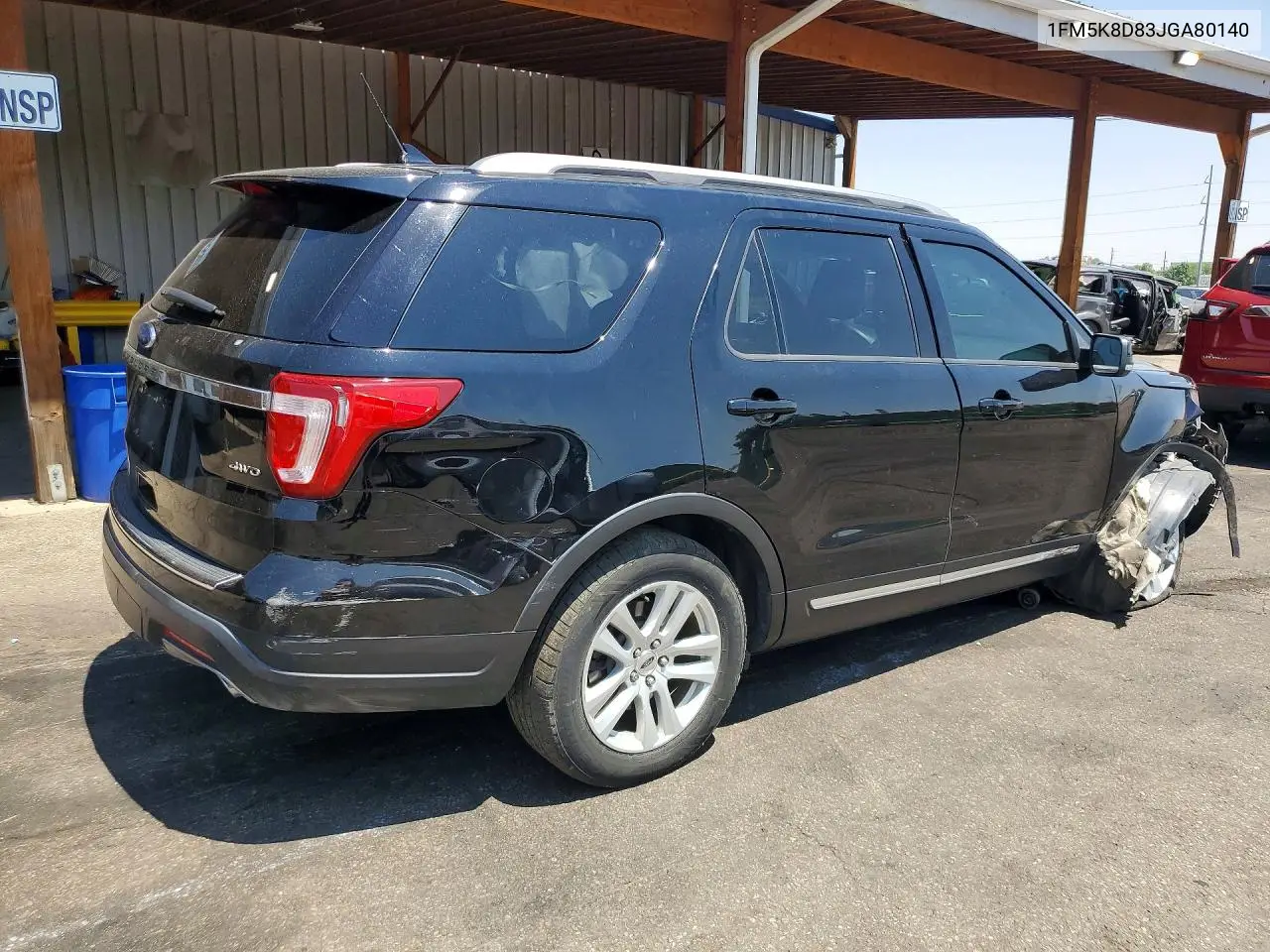 2018 Ford Explorer Xlt VIN: 1FM5K8D83JGA80140 Lot: 61980216