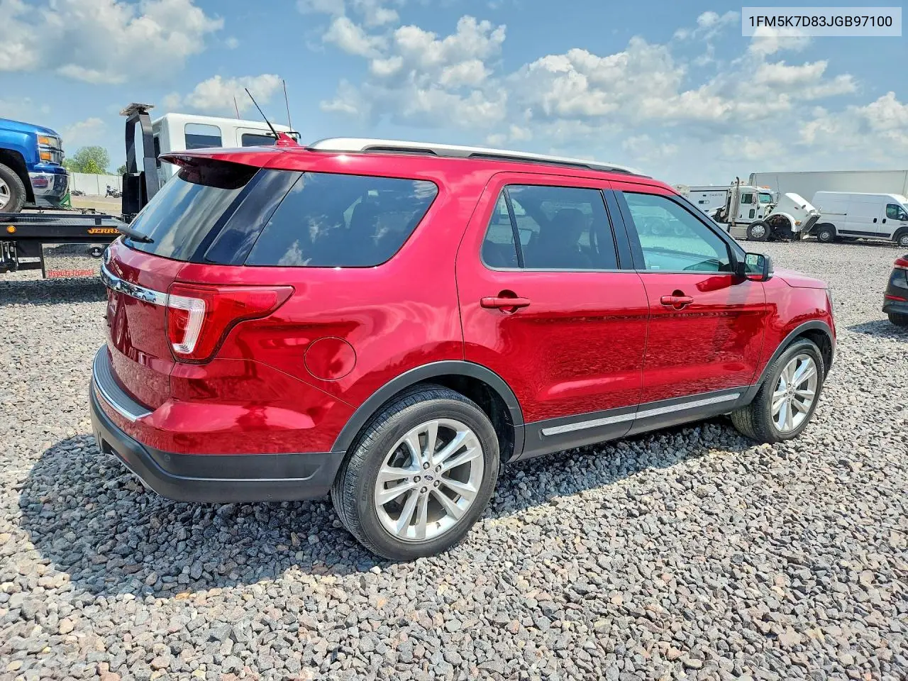 2018 Ford Explorer Xlt VIN: 1FM5K7D83JGB97100 Lot: 62082026