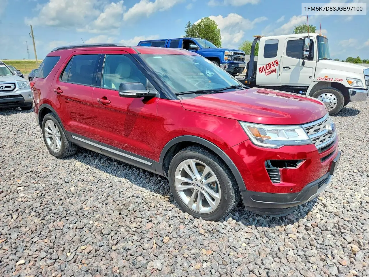 2018 Ford Explorer Xlt VIN: 1FM5K7D83JGB97100 Lot: 62082026