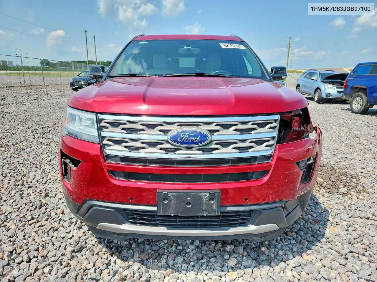 2018 Ford Explorer Xlt VIN: 1FM5K7D83JGB97100 Lot: 62082026