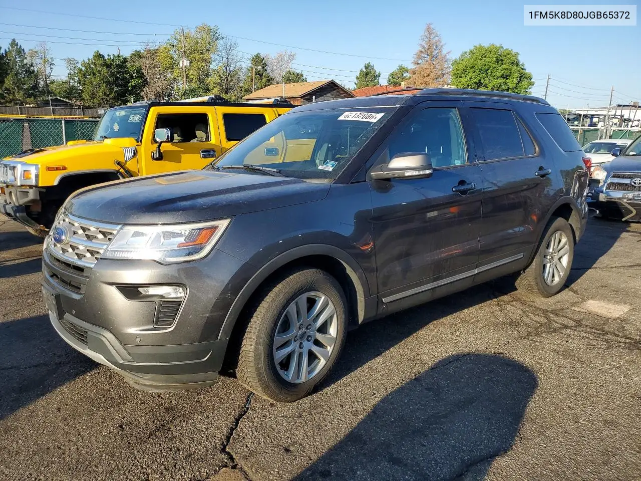 2018 Ford Explorer Xlt VIN: 1FM5K8D80JGB65372 Lot: 62132086