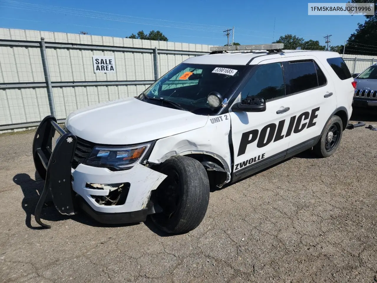 1FM5K8AR6JGC19996 2018 Ford Explorer Police Interceptor