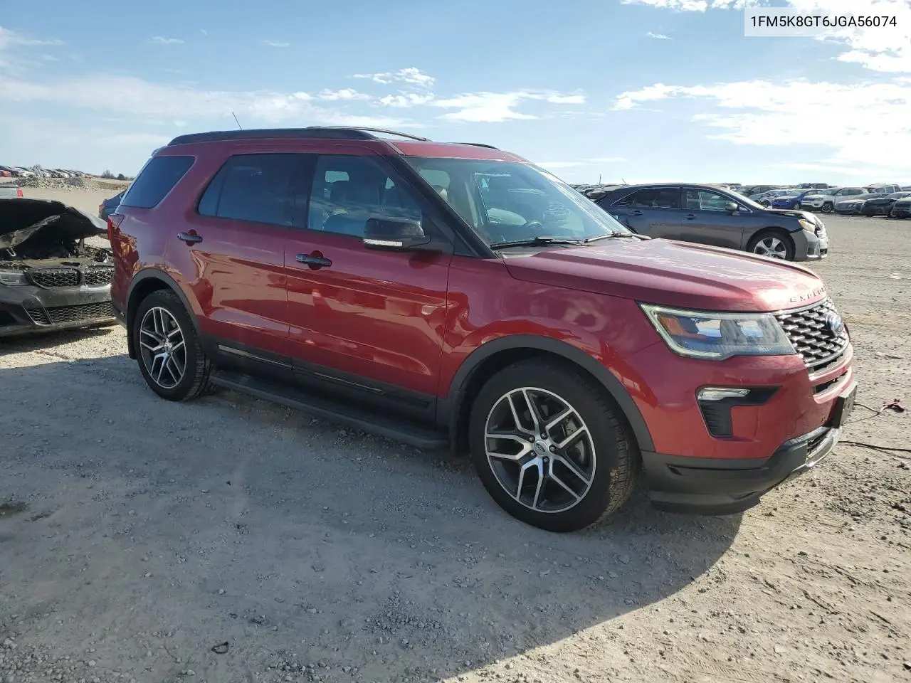 1FM5K8GT6JGA56074 2018 Ford Explorer Sport