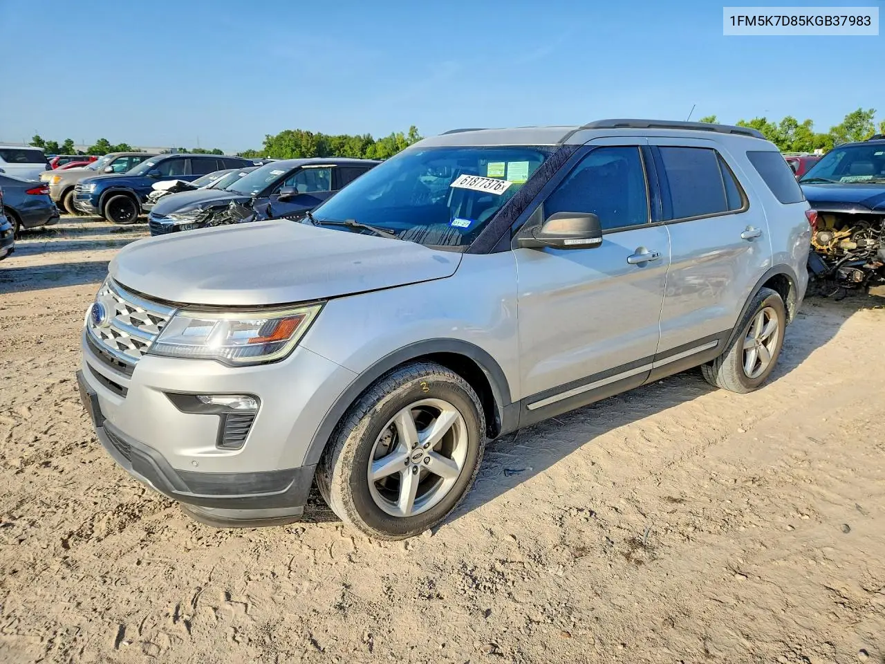 1FM5K7D85KGB37983 2019 Ford Explorer Xlt