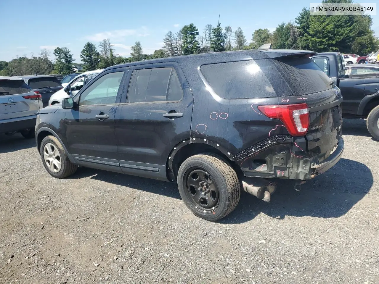 1FM5K8AR9KGB45149 2019 Ford Explorer Police Interceptor