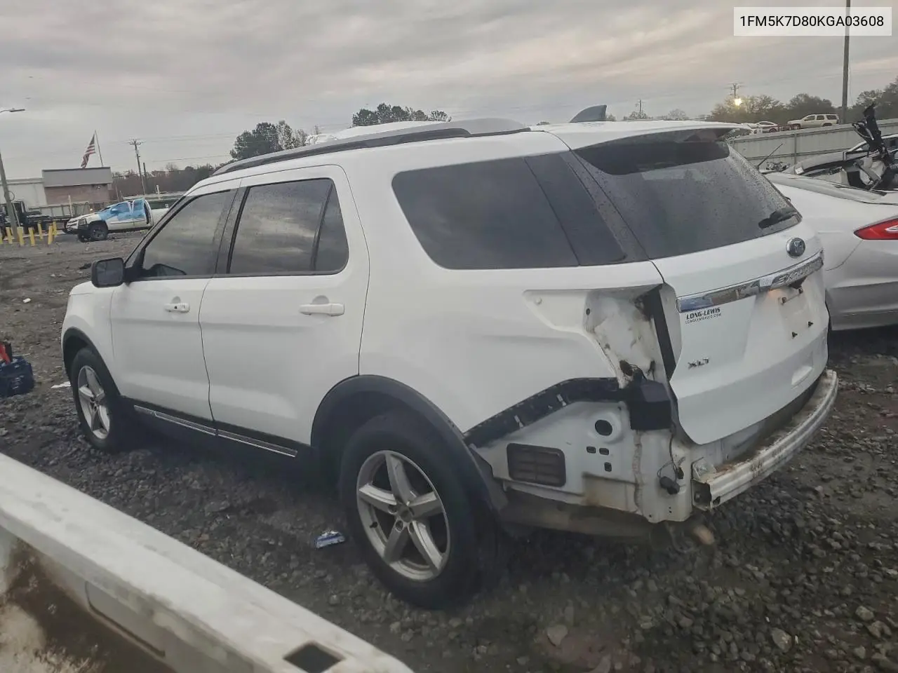 1FM5K7D80KGA03608 2019 Ford Explorer Xlt