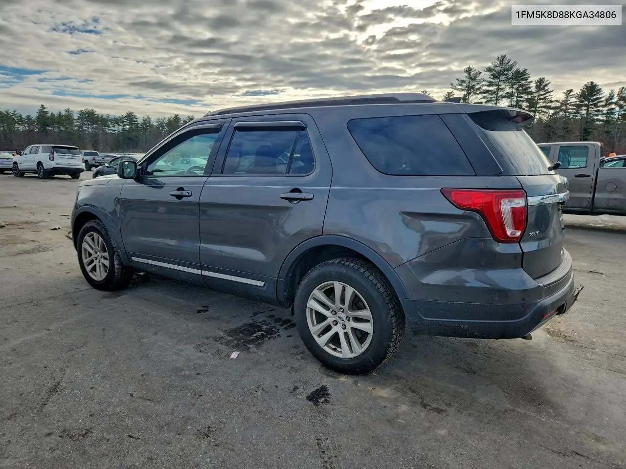 1FM5K8D88KGA34806 2019 Ford Explorer Xlt