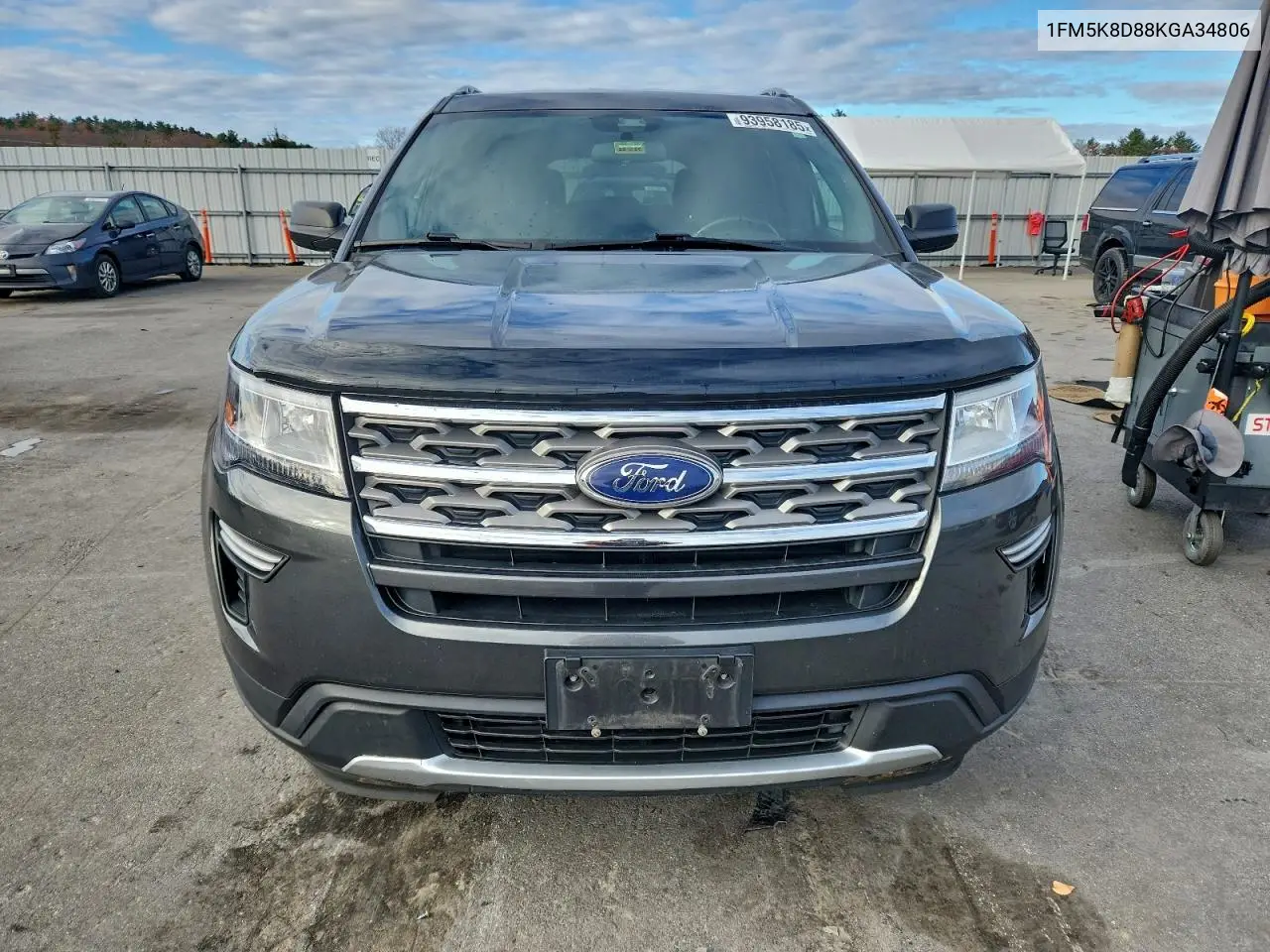 1FM5K8D88KGA34806 2019 Ford Explorer Xlt