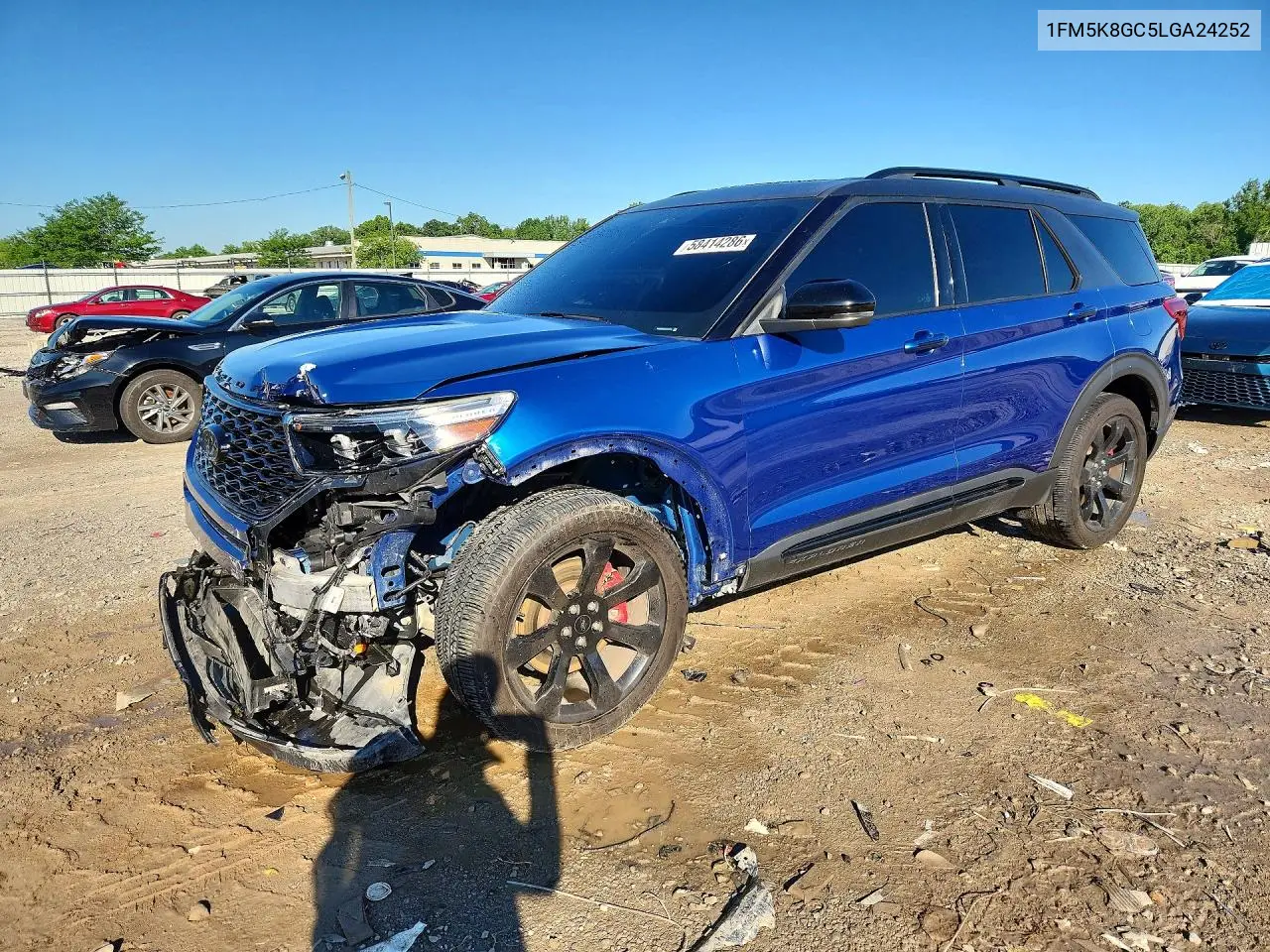 1FM5K8GC5LGA24252 2020 Ford Explorer St