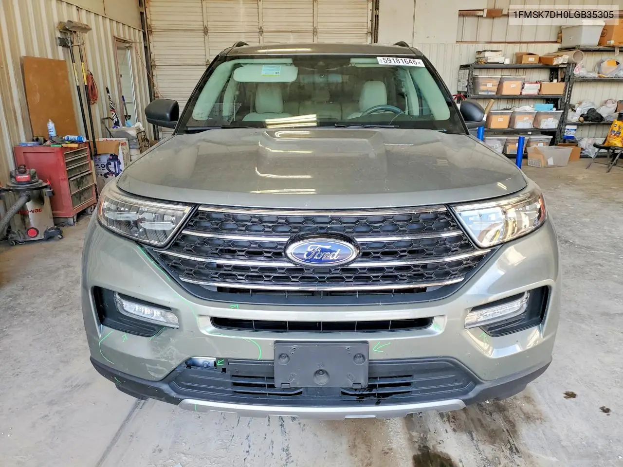 2020 Ford Explorer Xlt VIN: 1FMSK7DH0LGB35305 Lot: 59181646