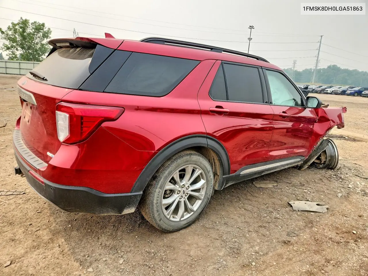 2020 Ford Explorer Xlt VIN: 1FMSK8DH0LGA51863 Lot: 60985076