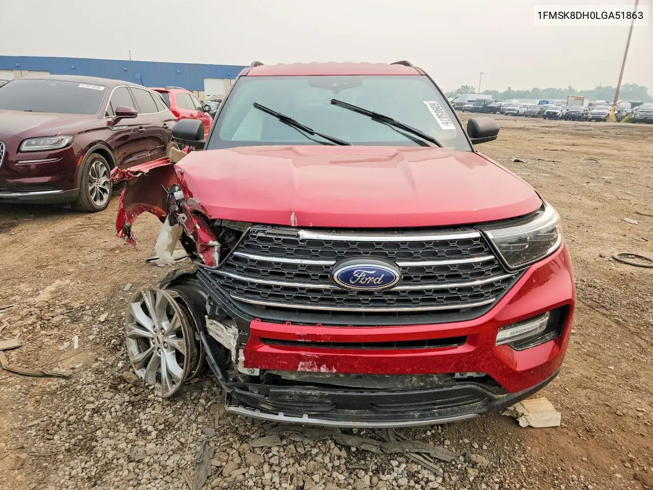 2020 Ford Explorer Xlt VIN: 1FMSK8DH0LGA51863 Lot: 60985076