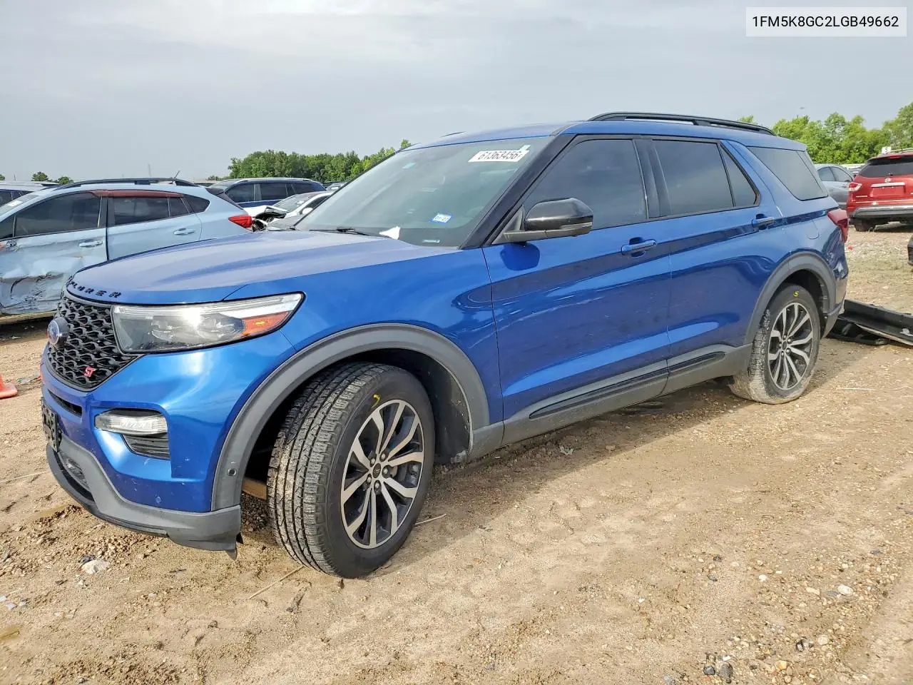 2020 Ford Explorer St VIN: 1FM5K8GC2LGB49662 Lot: 61363456