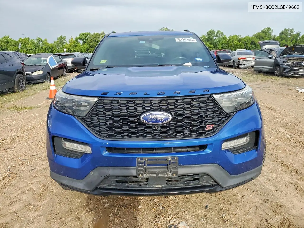 2020 Ford Explorer St VIN: 1FM5K8GC2LGB49662 Lot: 61363456