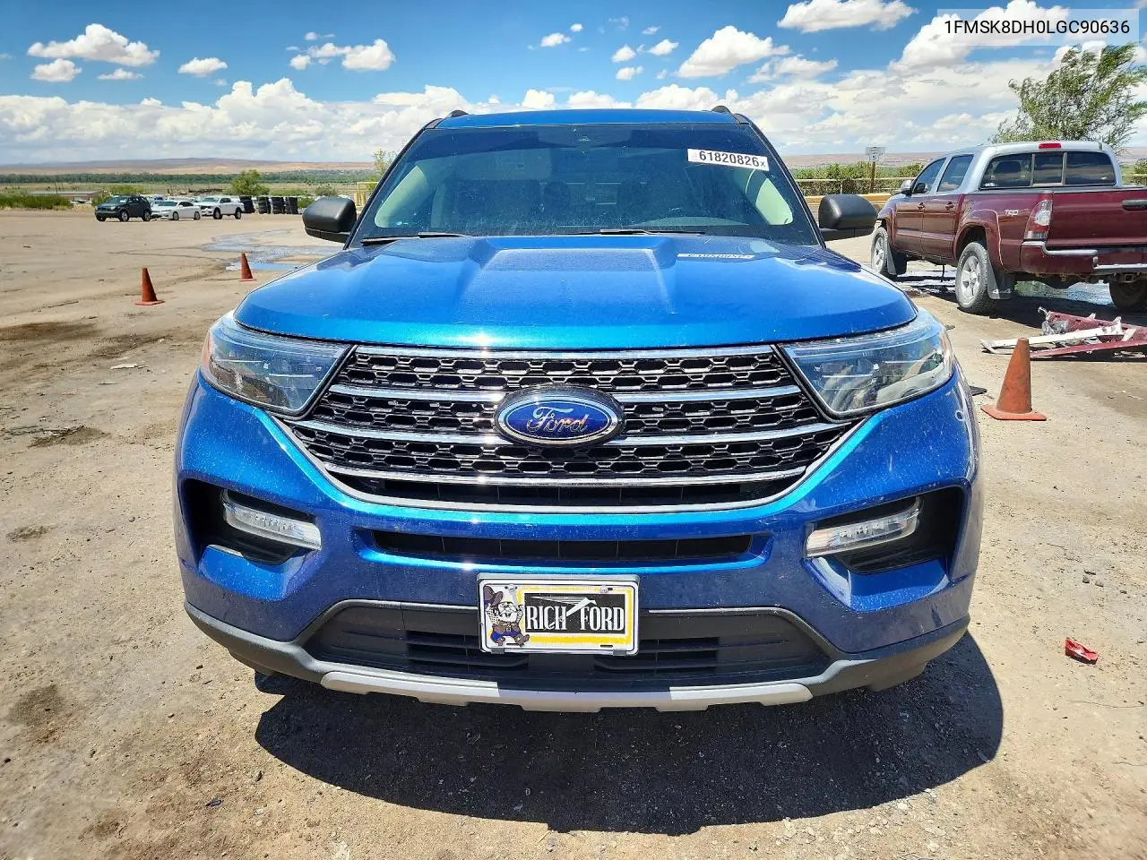 2020 Ford Explorer Xlt VIN: 1FMSK8DH0LGC90636 Lot: 61820826