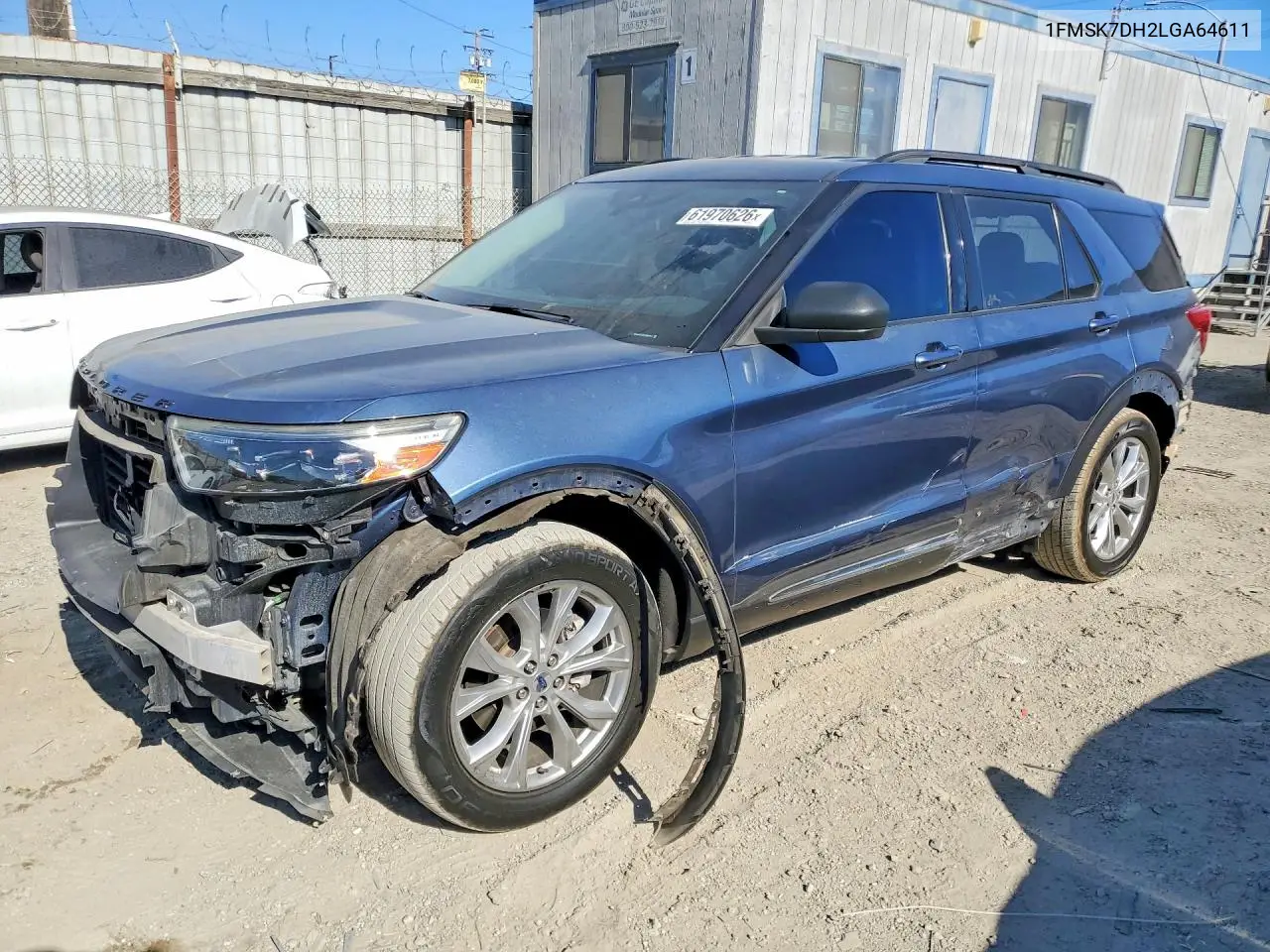 2020 Ford Explorer Xlt VIN: 1FMSK7DH2LGA64611 Lot: 61970626