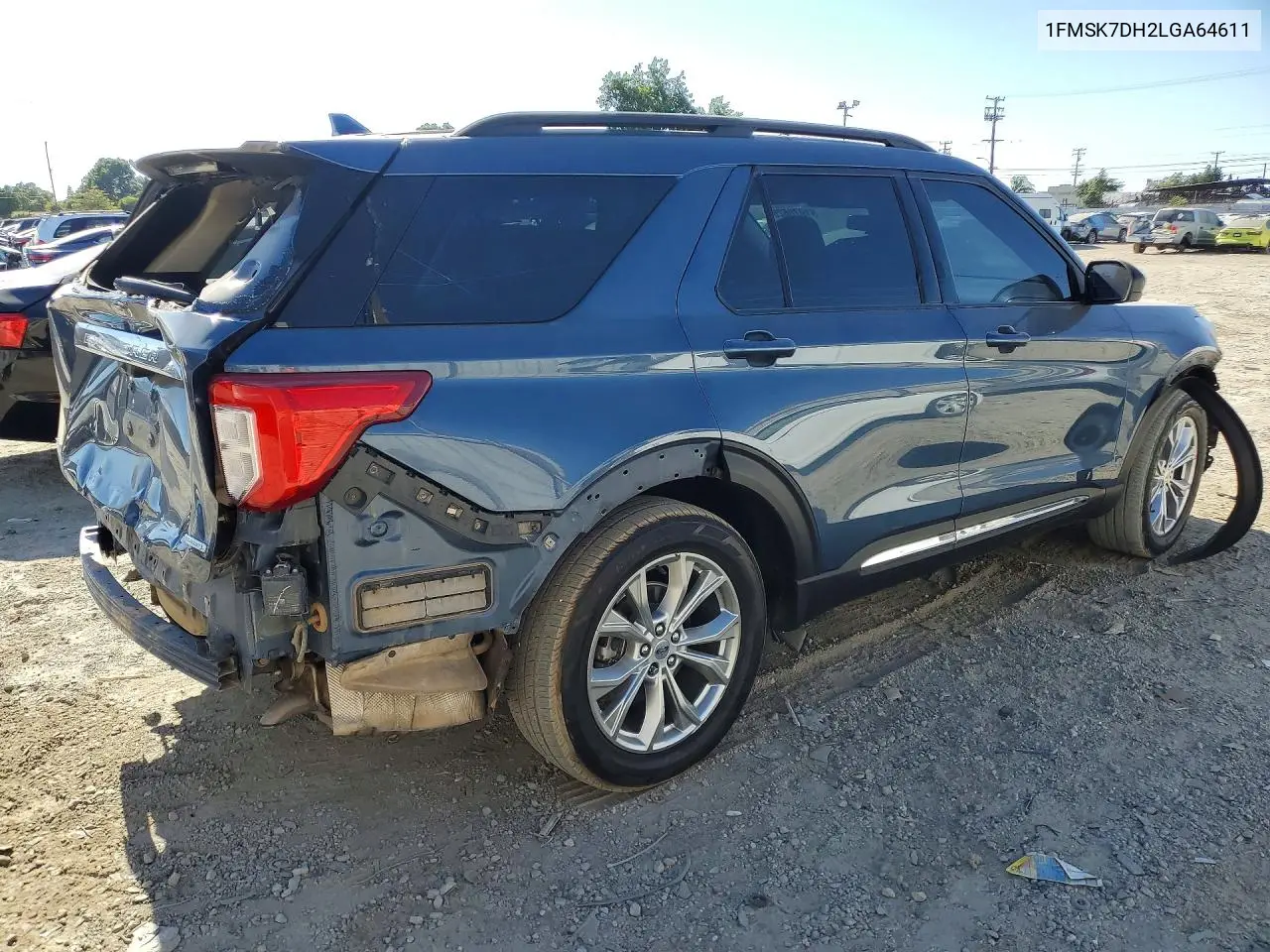2020 Ford Explorer Xlt VIN: 1FMSK7DH2LGA64611 Lot: 61970626