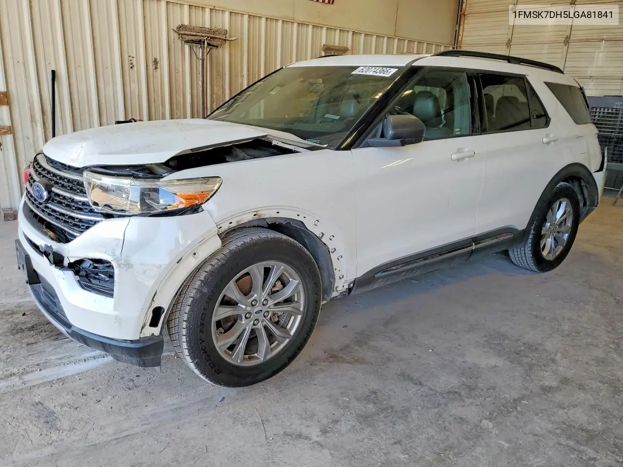 2020 Ford Explorer Xlt VIN: 1FMSK7DH5LGA81841 Lot: 62074366