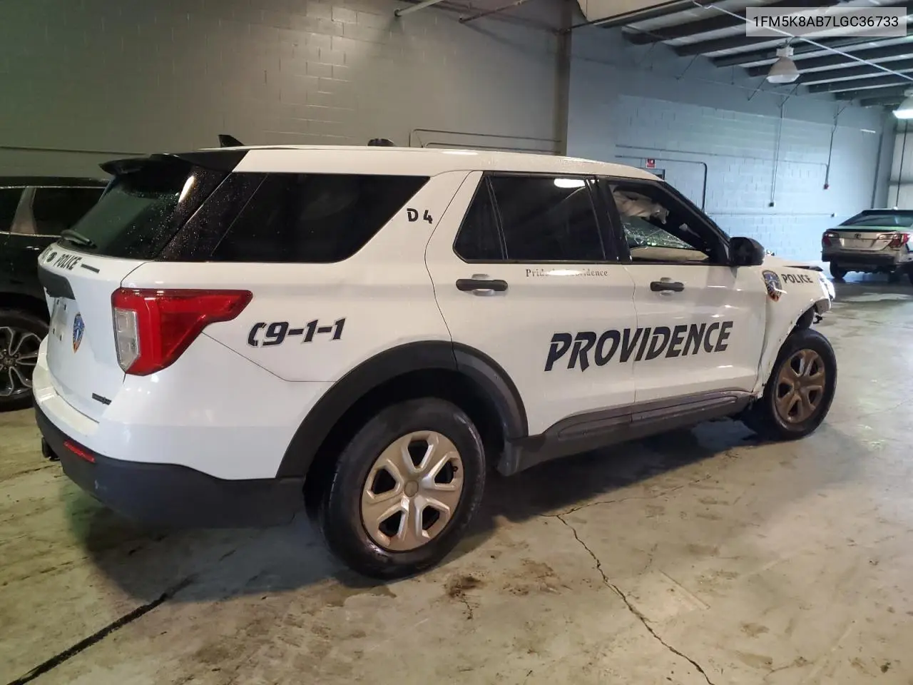 1FM5K8AB7LGC36733 2020 Ford Explorer Police Interceptor