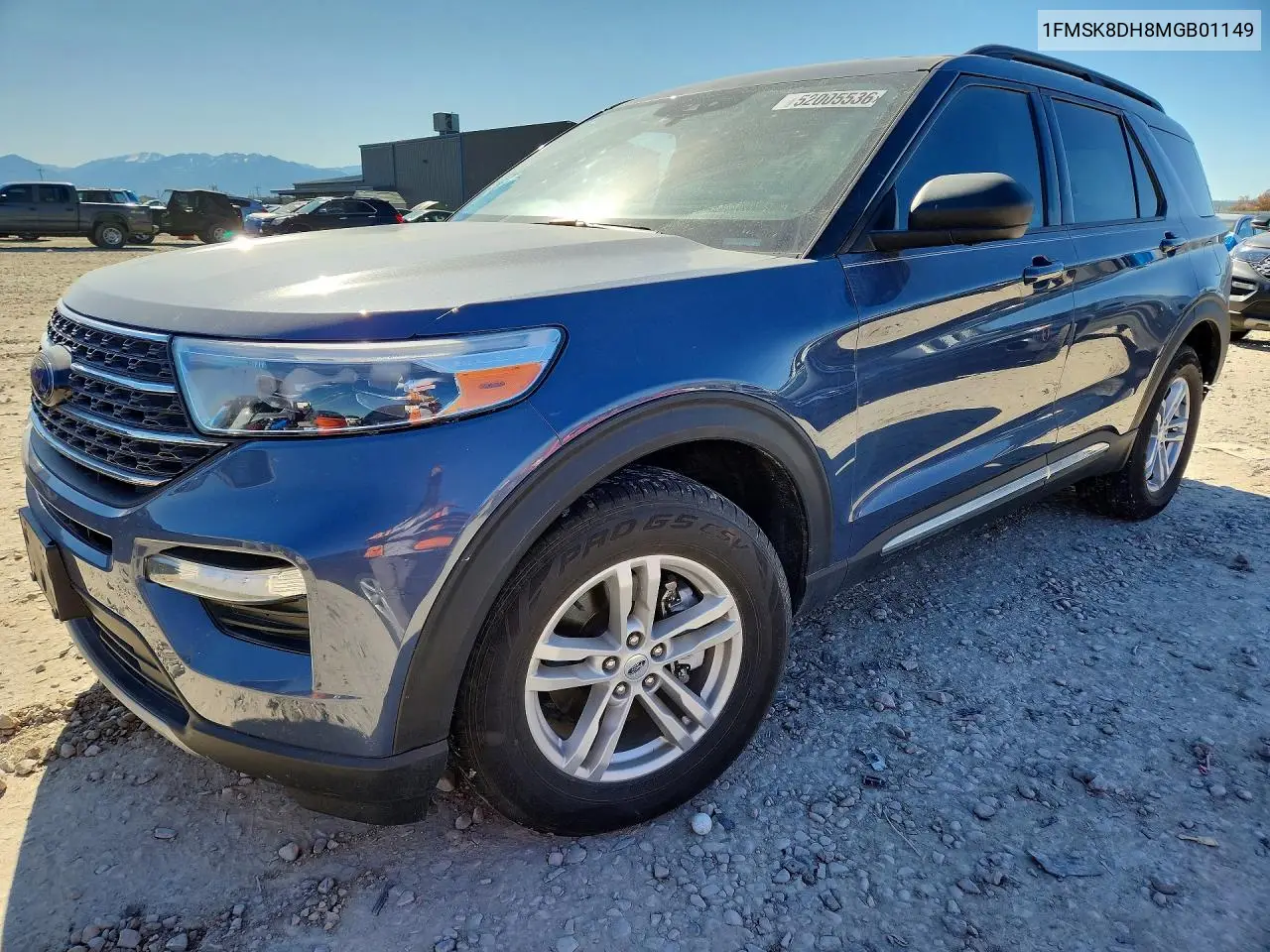 1FMSK8DH8MGB01149 2021 Ford Explorer Xlt