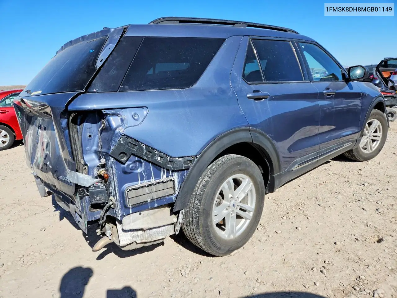 1FMSK8DH8MGB01149 2021 Ford Explorer Xlt