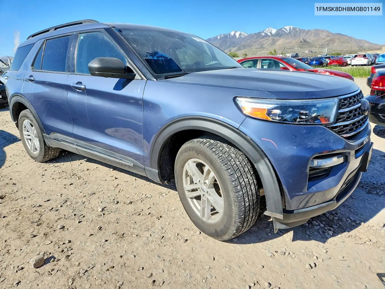 1FMSK8DH8MGB01149 2021 Ford Explorer Xlt