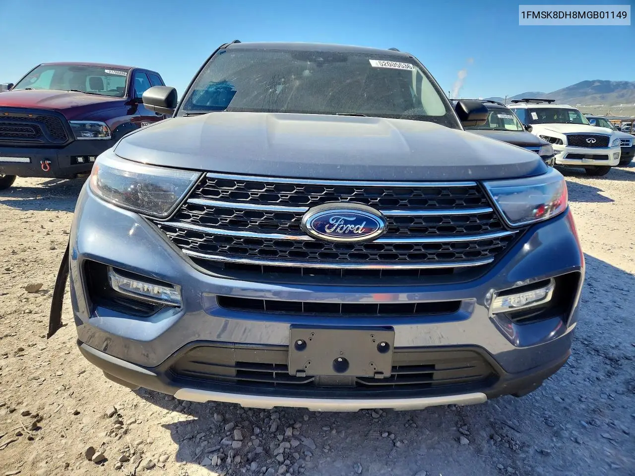 1FMSK8DH8MGB01149 2021 Ford Explorer Xlt