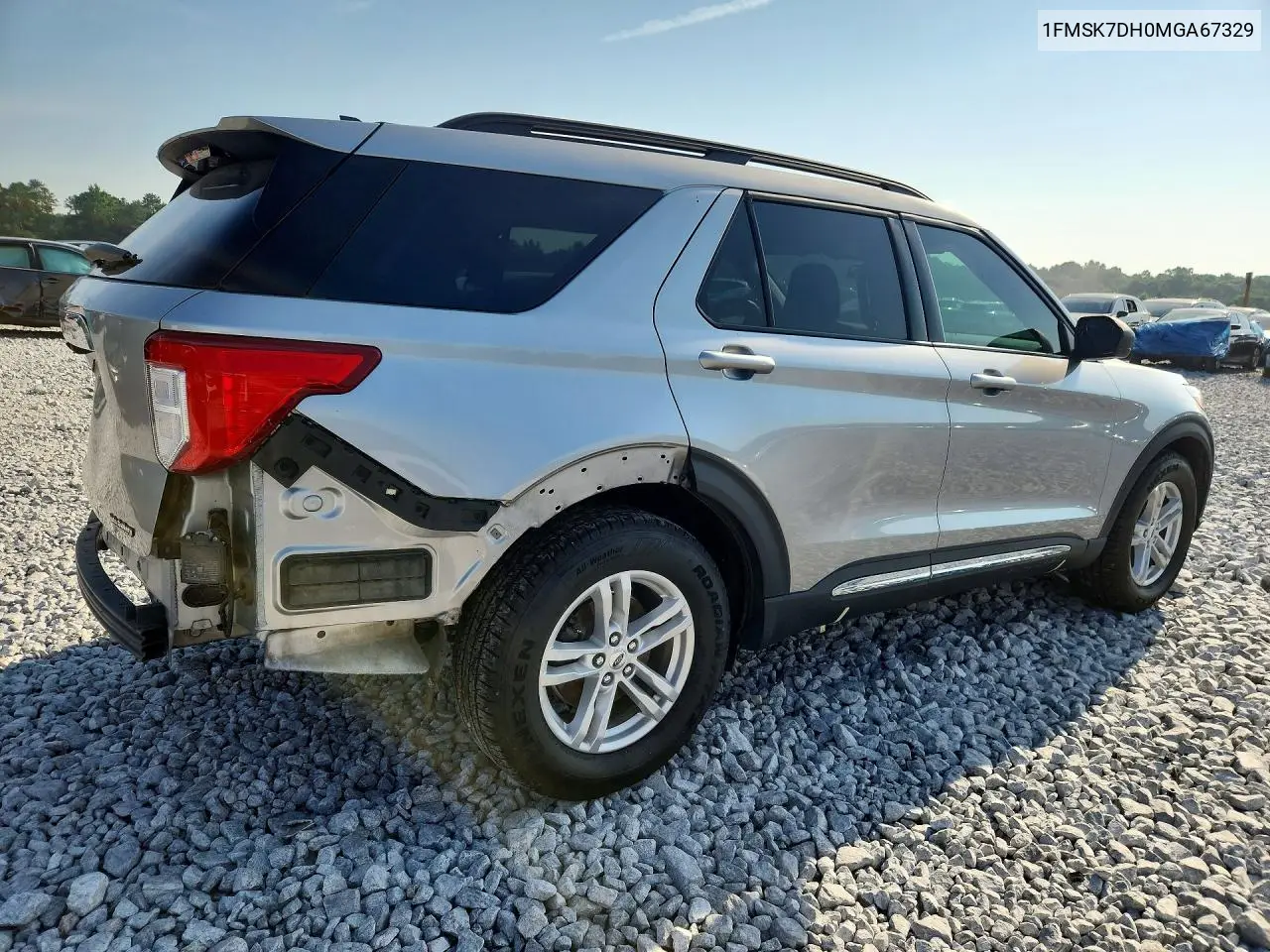 2021 Ford Explorer Xlt VIN: 1FMSK7DH0MGA67329 Lot: 57031796