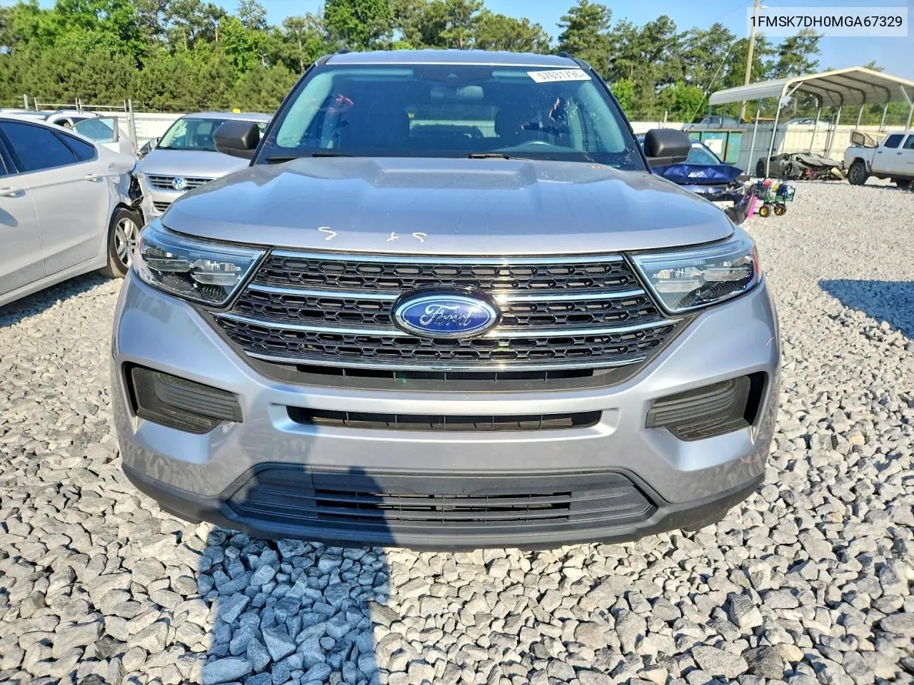 2021 Ford Explorer Xlt VIN: 1FMSK7DH0MGA67329 Lot: 57031796