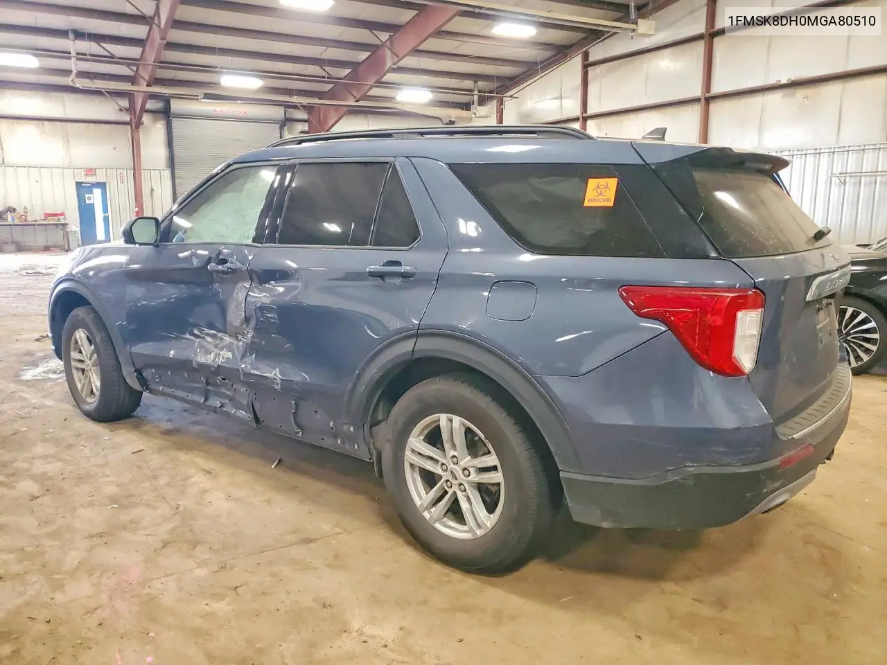 2021 Ford Explorer Xlt VIN: 1FMSK8DH0MGA80510 Lot: 60666496
