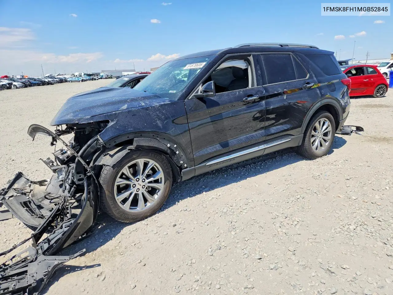 2021 Ford Explorer Limited VIN: 1FMSK8FH1MGB52845 Lot: 61878606