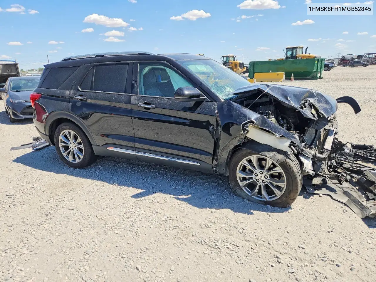 2021 Ford Explorer Limited VIN: 1FMSK8FH1MGB52845 Lot: 61878606
