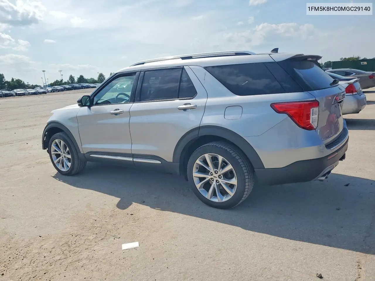 2021 Ford Explorer Platinum VIN: 1FM5K8HC0MGC29140 Lot: 61916146