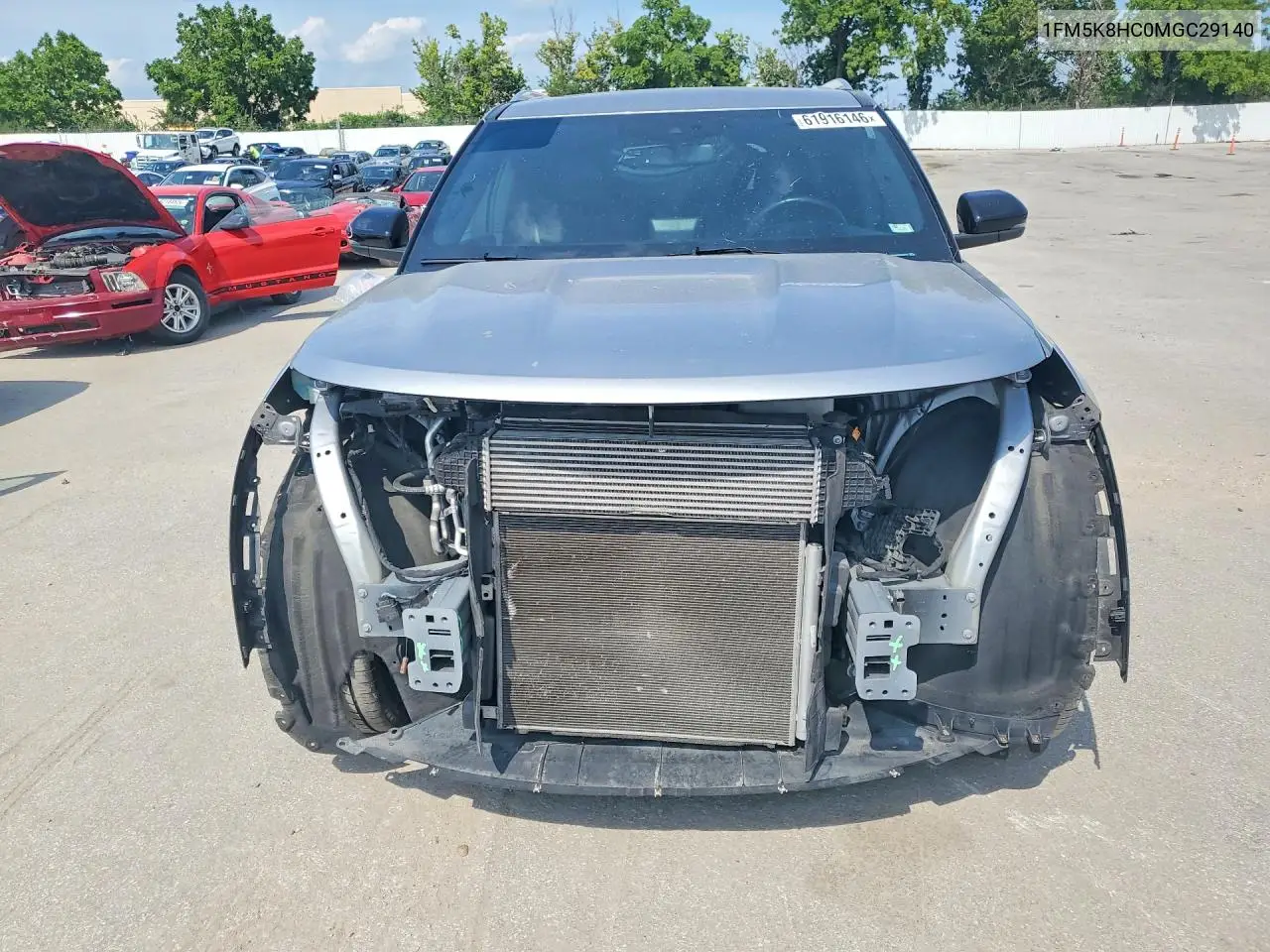 2021 Ford Explorer Platinum VIN: 1FM5K8HC0MGC29140 Lot: 61916146