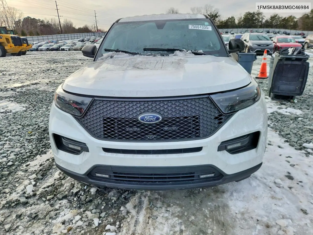 2021 Ford Explorer Police Interceptor VIN: 1FM5K8AB3MGC46984 Lot: 75551335