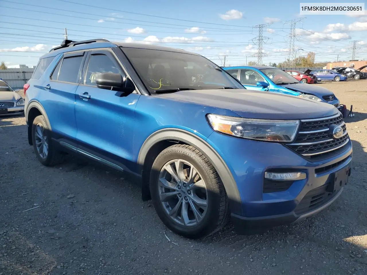 1FMSK8DH2MGC30651 2021 Ford Explorer Xlt