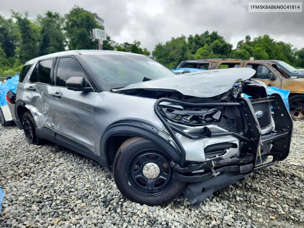 2022 Ford Explorer Police Interceptor VIN: 1FM5K8AB6NGC41814 Lot: 55724076