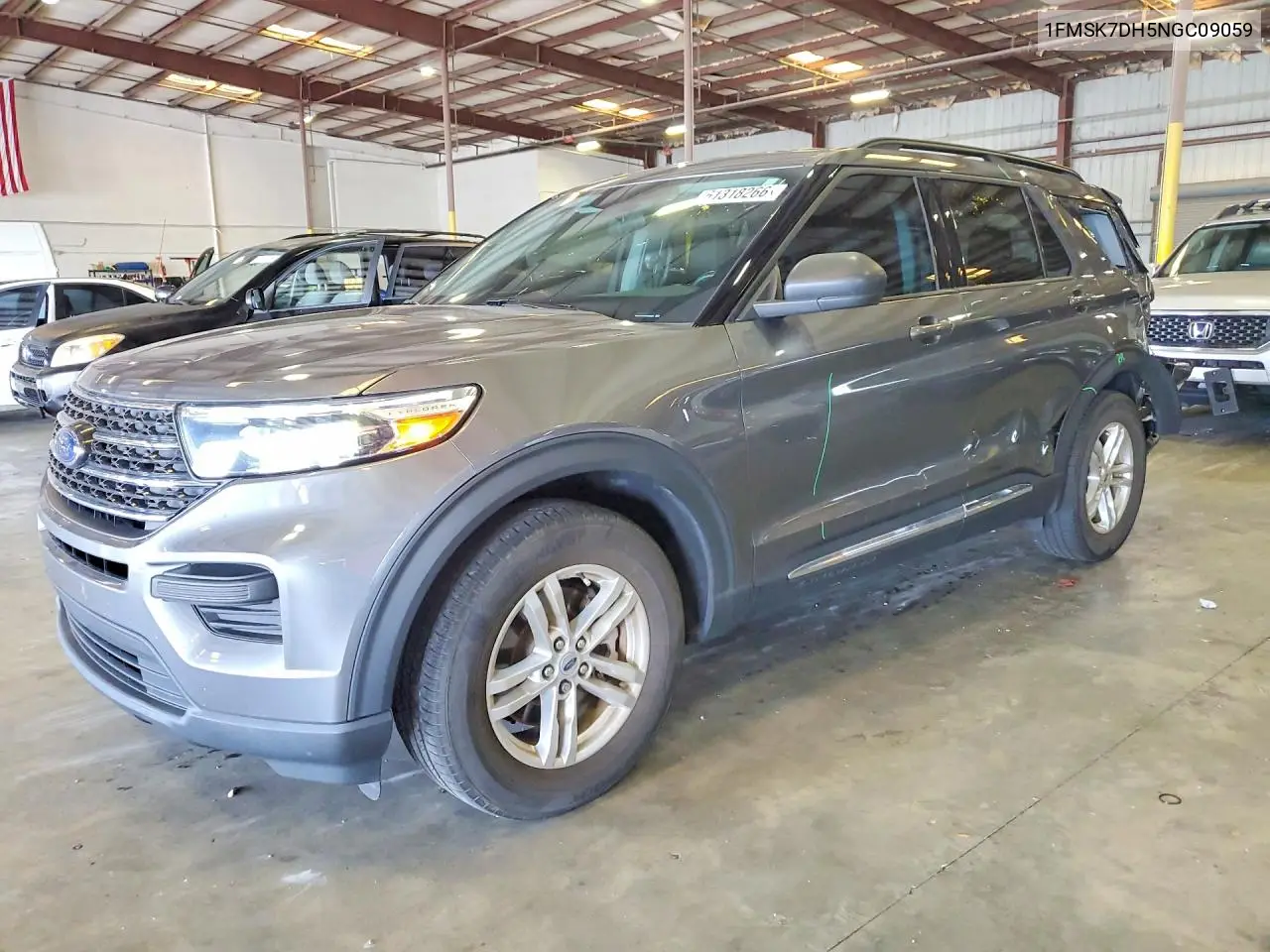 2022 Ford Explorer Xlt VIN: 1FMSK7DH5NGC09059 Lot: 61318266