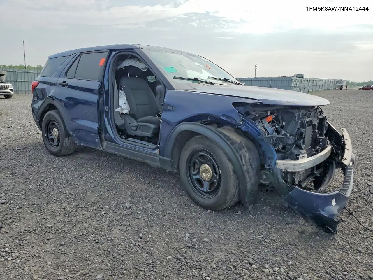 2022 Ford Explorer Police Interceptor VIN: 1FM5K8AW7NNA12444 Lot: 61857296