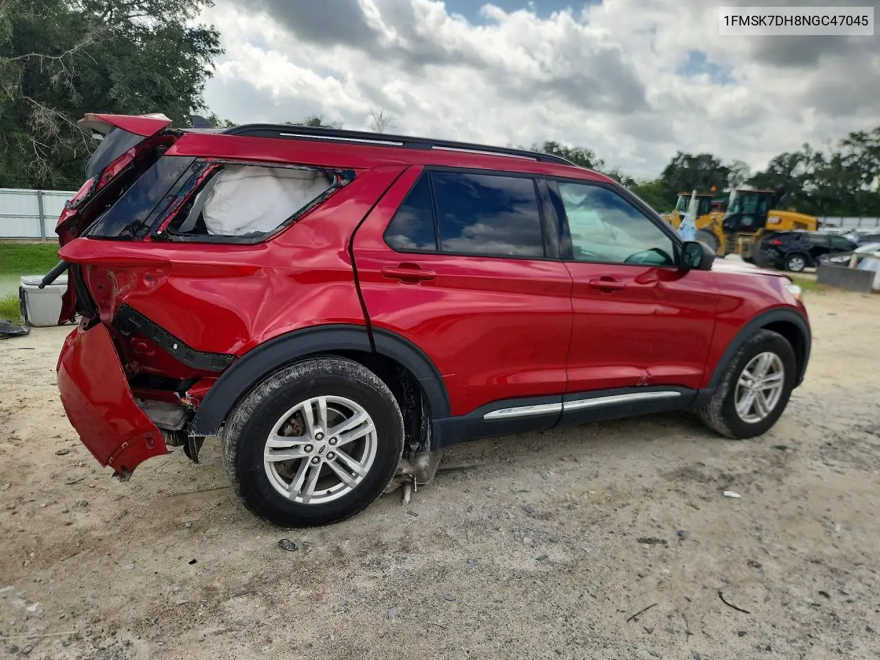 2022 Ford Explorer Xlt VIN: 1FMSK7DH8NGC47045 Lot: 62065966