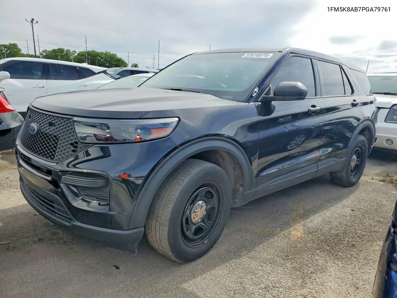 2023 Ford Explorer Police Interceptor VIN: 1FM5K8AB7PGA79761 Lot: 53816076