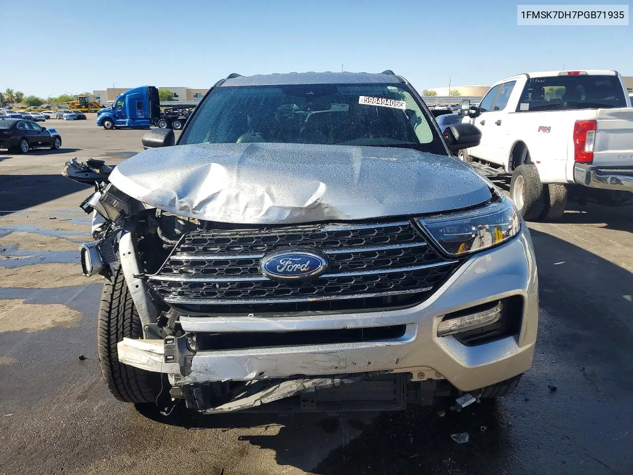 2023 Ford Explorer Xlt VIN: 1FMSK7DH7PGB71935 Lot: 59849406