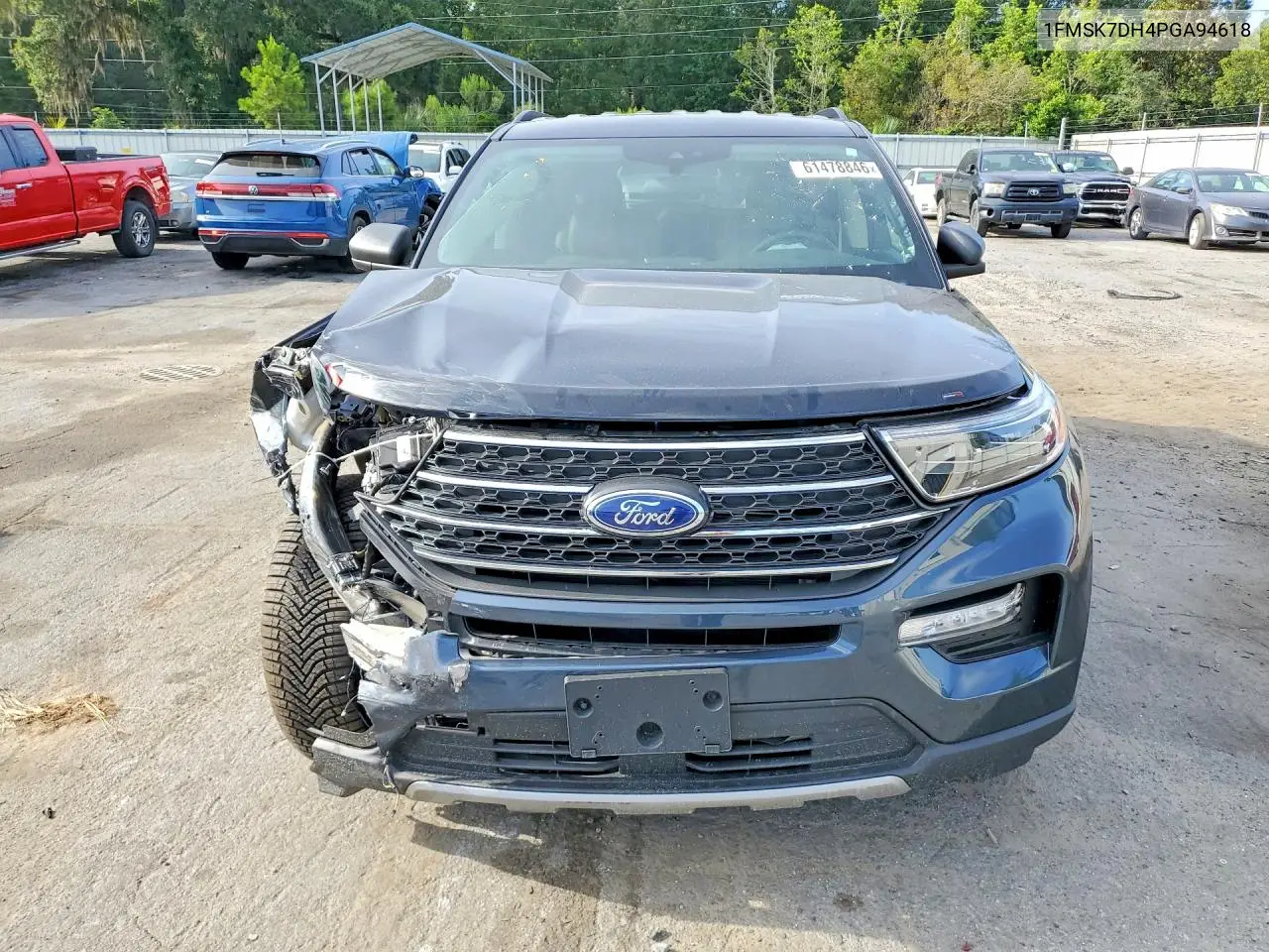 2023 Ford Explorer Xlt VIN: 1FMSK7DH4PGA94618 Lot: 61478846
