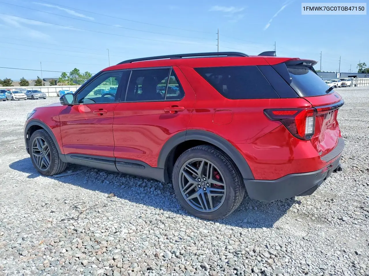 2026 Ford Explorer St VIN: 1FMWK7GC0TGB47150 Lot: 61746546