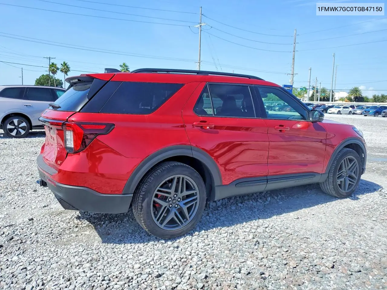 2026 Ford Explorer St VIN: 1FMWK7GC0TGB47150 Lot: 61746546
