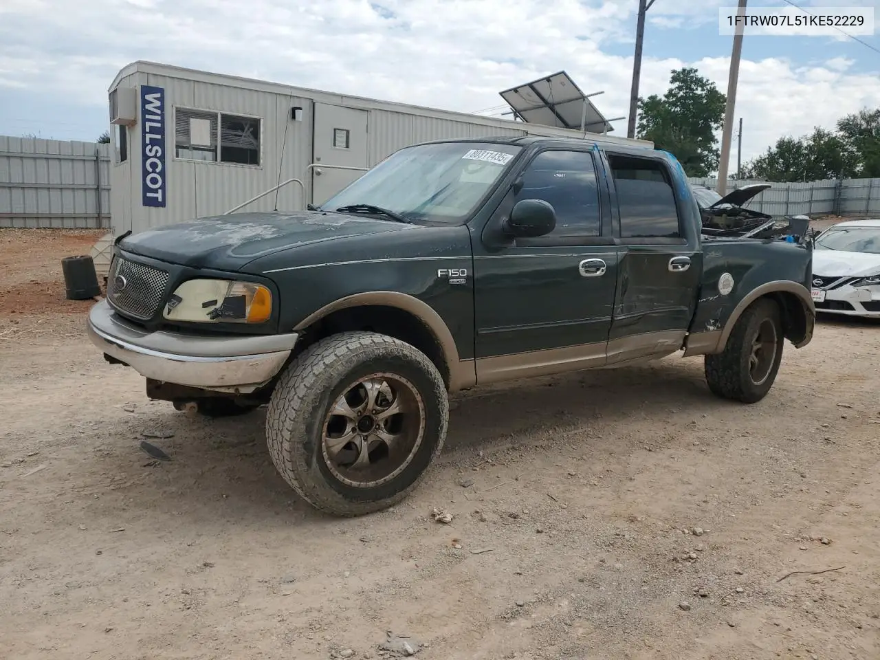 1FTRW07L51KE52229 2001 Ford F150 Supercrew