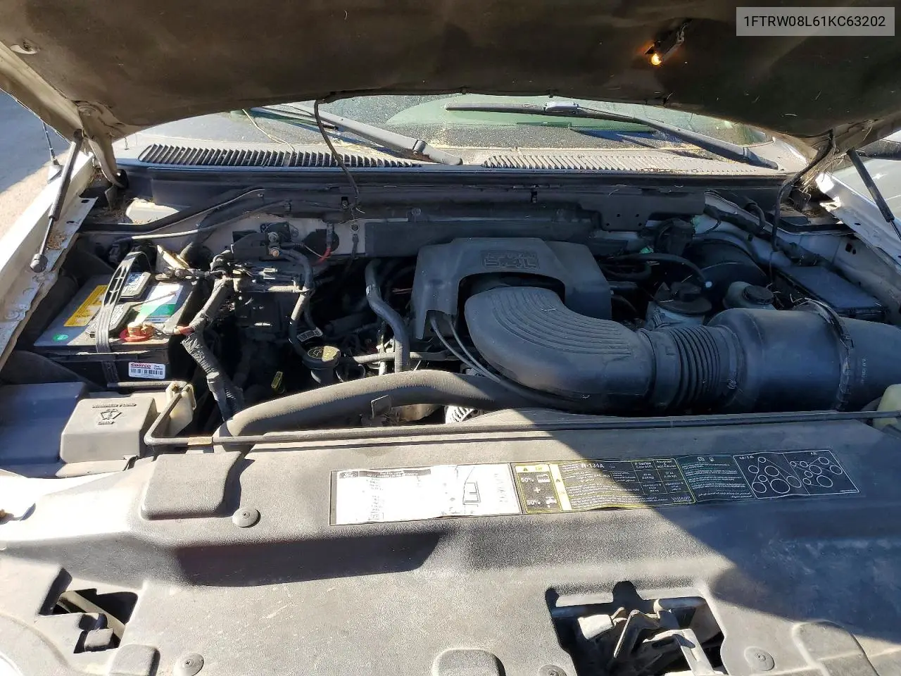2001 Ford F150 Supercrew VIN: 1FTRW08L61KC63202 Lot: 53286526