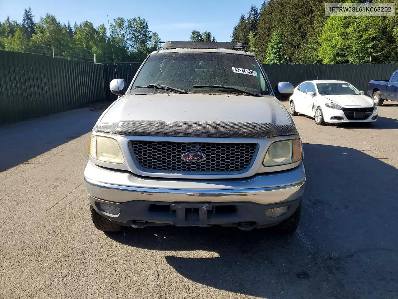 2001 Ford F150 Supercrew VIN: 1FTRW08L61KC63202 Lot: 53286526
