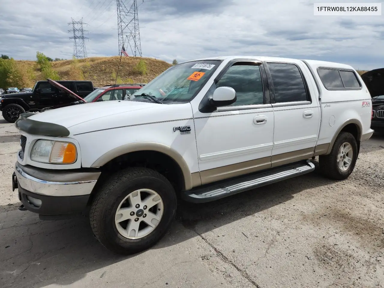 1FTRW08L12KA88455 2002 Ford F150 Supercrew